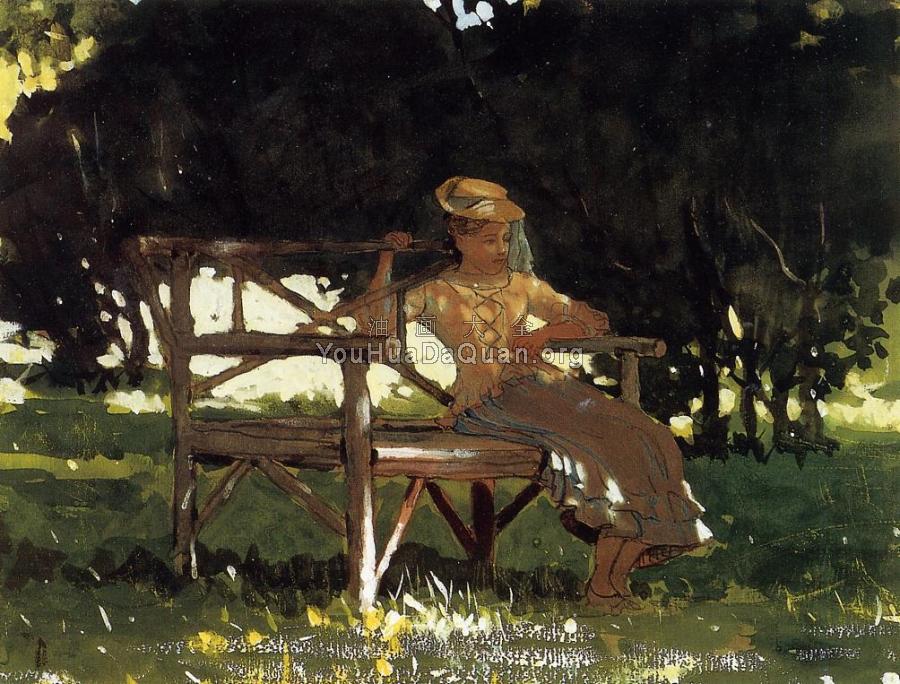 Woman on a Bench - 温斯洛·荷默